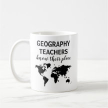 Funny Geography Teacher Gift Coffee Mok
