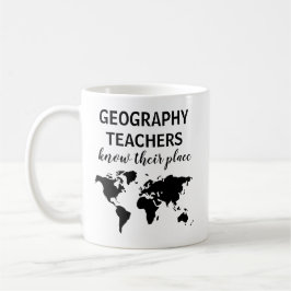 Funny Geography Teacher Gift Coffee Mok