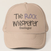 Funny Geologist Gifts "The Rock Whisperer" Pet (Voorkant)