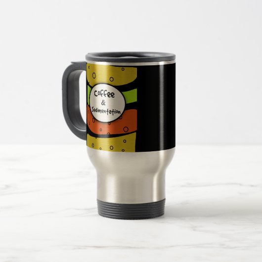 Funny Geologist Travel Mug Reisbeker (Voorkant links)