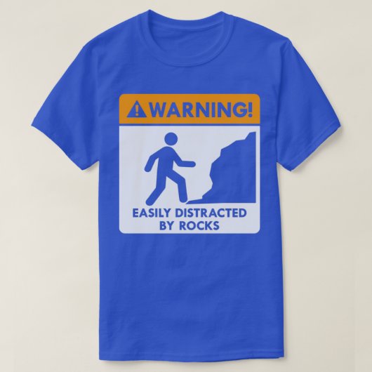 Funny Geologists Shirt Warning Sign Geology Shirt (Design voorkant)