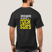 Funny Geologists zijn Natural Rock Stars T-shirt (Achterkant)