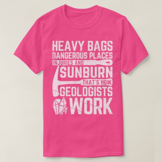 Funny Geology Geologist Rock Hunting Heavy Bags2 T-shirt (Design voorkant)