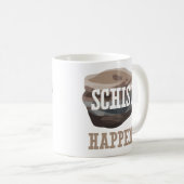 Funny Geology Pun - Schist Happens Koffiemok (Voorkant rechts)