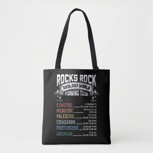 Funny Geology Rock Forming Humor Geologist Tote Bag (Voorkant)