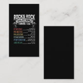 Funny Geology Rock Forming Humor Geologist Visitekaartje (Voorkant / Achterkant)