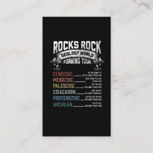 Funny Geology Rock Forming Humor Geologist Visitekaartje
