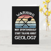 Funny Geology Sunset Gift for Geologist Kaart (Gele Bloem)