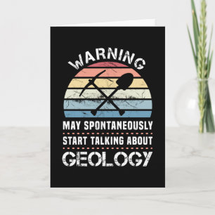 Funny Geology Sunset Gift for Geologist Kaart
