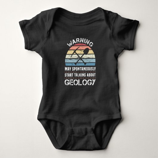 Funny Geology Sunset Gift for Geologist Romper (Voorkant)