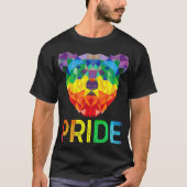 Funny Geometric Beer LGBT Rainbow Flag Gay Pride T T-shirt (Voorkant)