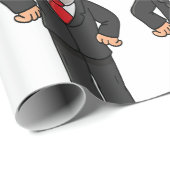 Funny George W Bush Political Caricature Cadeaupapier (Rol Hoek)