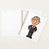 Funny George W Bush Political Caricature Planner (Display)