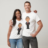 Funny George W Bush Political Caricature T-shirt (Unisex)