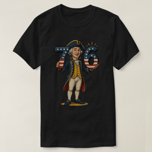 Funny George Washington 76 Meme Shirt (Design voorkant)