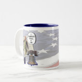 Funny George Washington Mokken & bekertjes (Voorkant links)