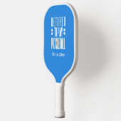 Funny Gepensioneerd om te spelen Pickleball Jaar B Paddle (Links)