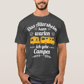 Funny gepensioneerde camper met pensioen t-shirt