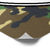 Funny Gepersonaliseerd Camo Hunting Cabin Sign Pos Poster (Hoek)