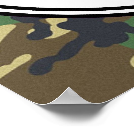 Funny Gepersonaliseerd Camo Hunting Cabin Sign Pos Poster (Hoek)