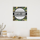 Funny Gepersonaliseerd Camo Hunting Cabin Sign Pos Poster (Keuken)