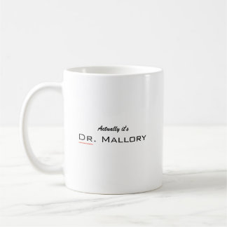 Funny gepersonaliseerde mok koffie van de dokter