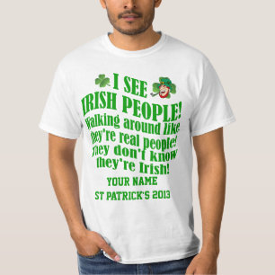 Funny gepersonaliseerde St Patrick's day T-shirt