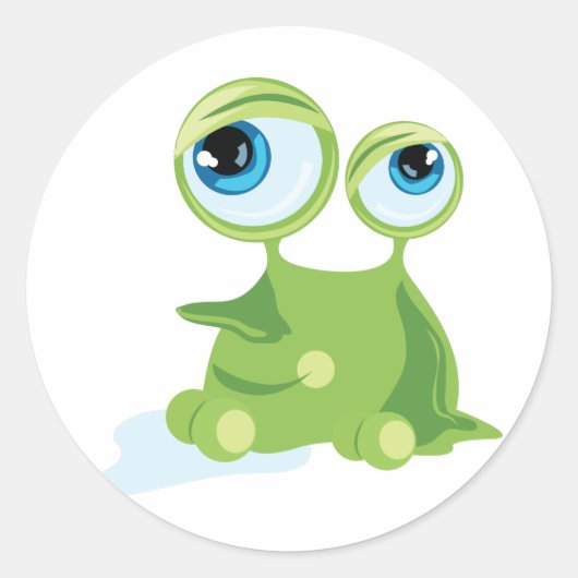 Funny Germ Ronde Sticker (Voorkant)