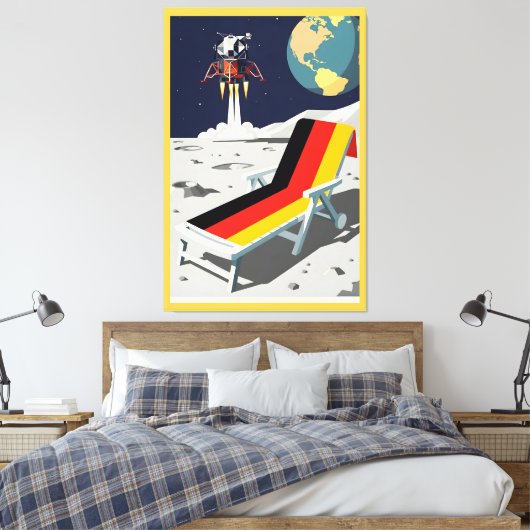 Funny German Canvas Afdruk (Insitu (Slaapkamer))
