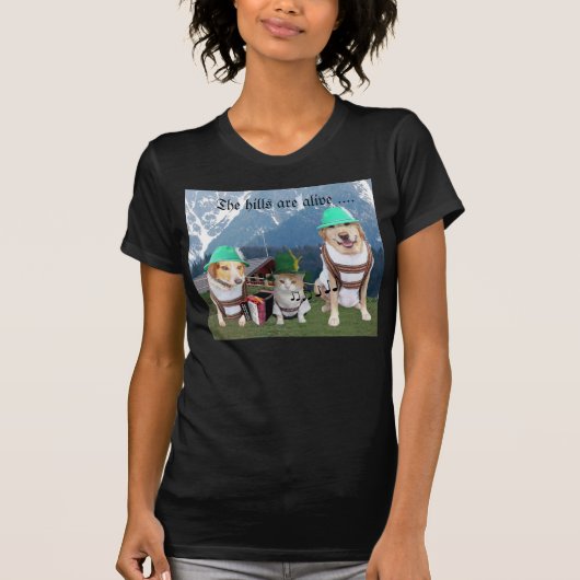 Funny German Dogs & Cat T-shirt (Voorkant)