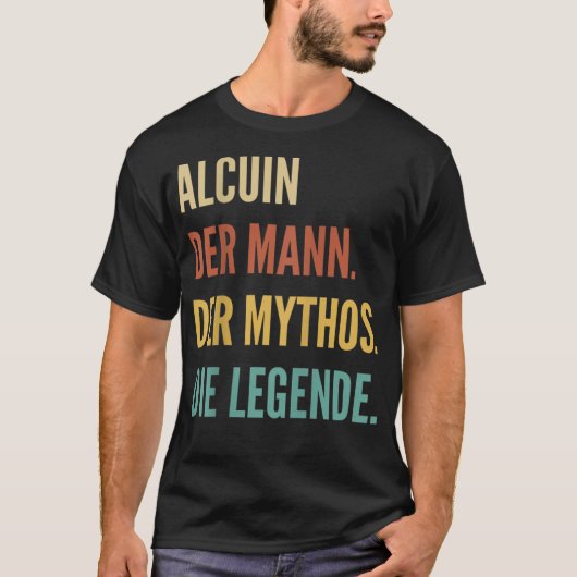Funny German First Name Design - Alcuin T-shirt (Voorkant)
