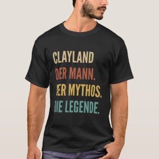 Funny German First Name Design - Clayland T-shirt