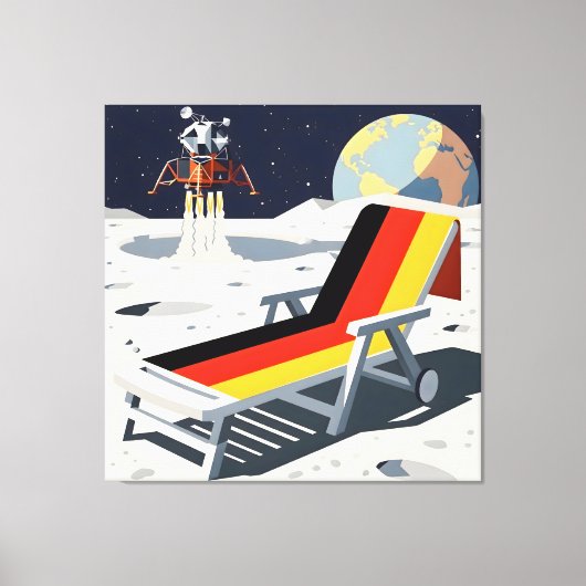 Funny German flag Canvas Afdruk (Voorkant)