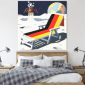 Funny German flag Canvas Afdruk (Insitu (Slaapkamer))