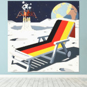 Funny German flag Canvas Afdruk (Insitu (Houten vloer))