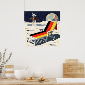 Funny German flag Poster (Keuken)