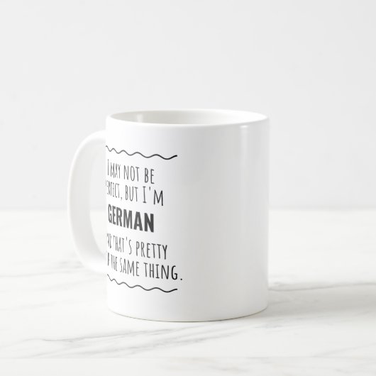 Funny German Gift Idea Koffiemok (Voorkant links)