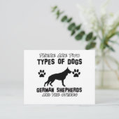 Funny german herder design briefkaart (Staand voorkant)