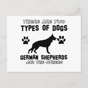 Funny german herder design briefkaart