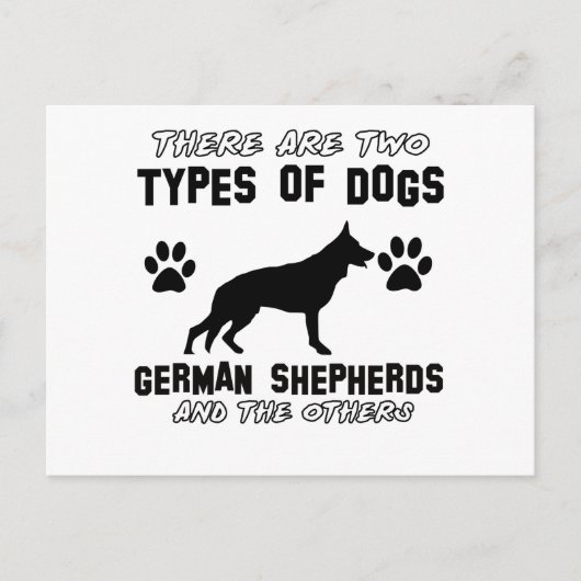 Funny german herder design briefkaart (Voorkant)