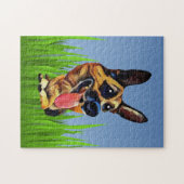 Funny German Shepherd 252 Piece Puzzle Legpuzzel (Horizontaal)