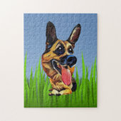 Funny German Shepherd 252 Piece Puzzle Legpuzzel (Verticaal)