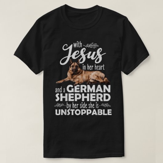 Funny German Shepherd Art for Women Girls Kinder D T-shirt (Design voorkant)