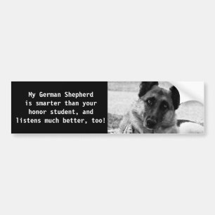 Funny German Shepherd Bumpersticker
