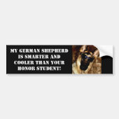 Funny German Shepherd Bumpersticker (Voorkant)