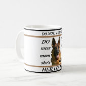 Funny German Shepherd Coffee Mok (Voorkant links)