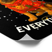 Funny German Shepherd Decorate Christmas Shirts I' Poster (Hoek)