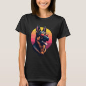 Funny German Shepherd Dog Design Art Costume Outfi T-shirt (Voorkant)
