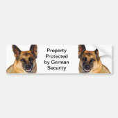 Funny German Shepherd Foto Snarling Angry Bumpersticker (Voorkant)