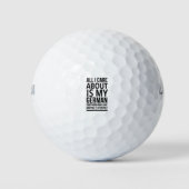 Funny German shepherd Golfballen (Voorkant)